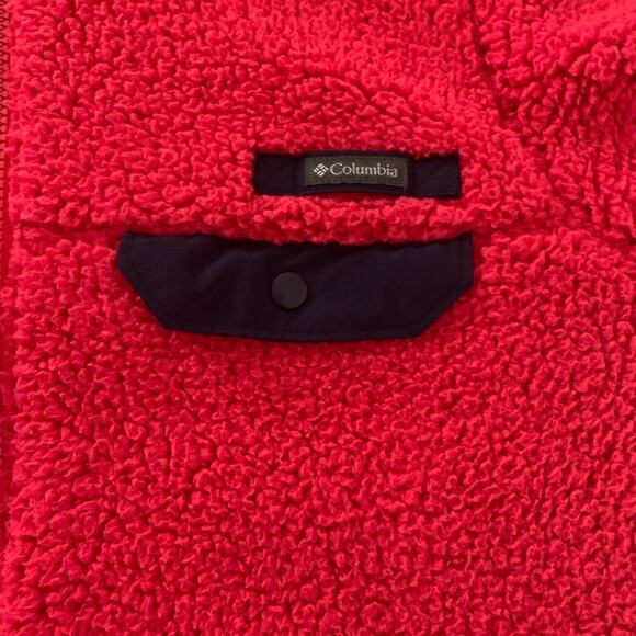 Columbia full zip womens jacket sweater womens medium pink red - Picture 4 of 11